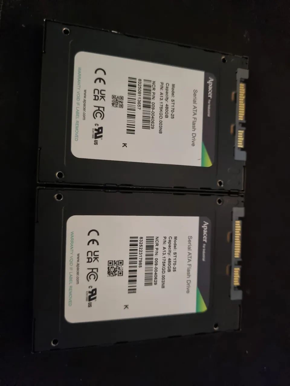 2 x SSDs Apacer 480Gb pc gamer, notebook e vídeo game