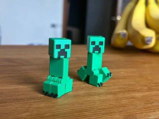 Creeper + Enderman Minecraft 3D | Peças Colecionáveis - Foto 4