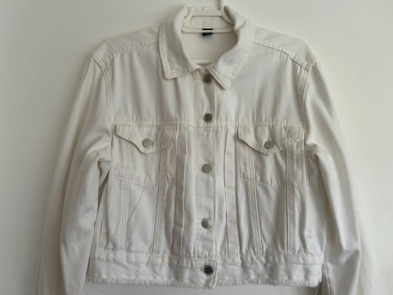 Jaqueta jeans branca