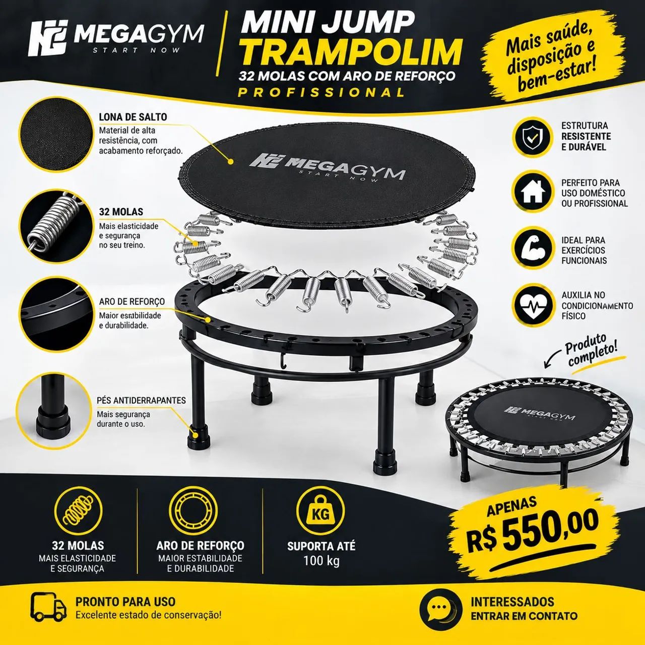 Mini Jump Trampolim  - Foto 4