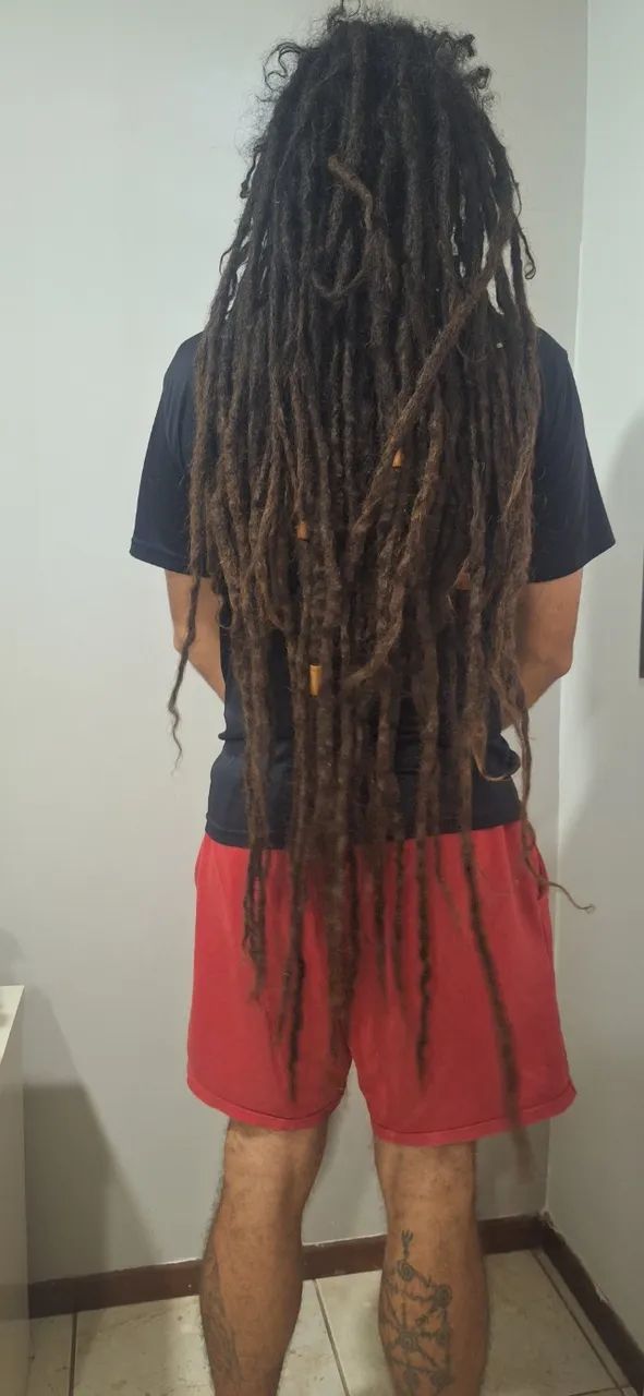 Dreads naturais, sem emendas, sem tinta / 90cm - 105cm - Foto 6