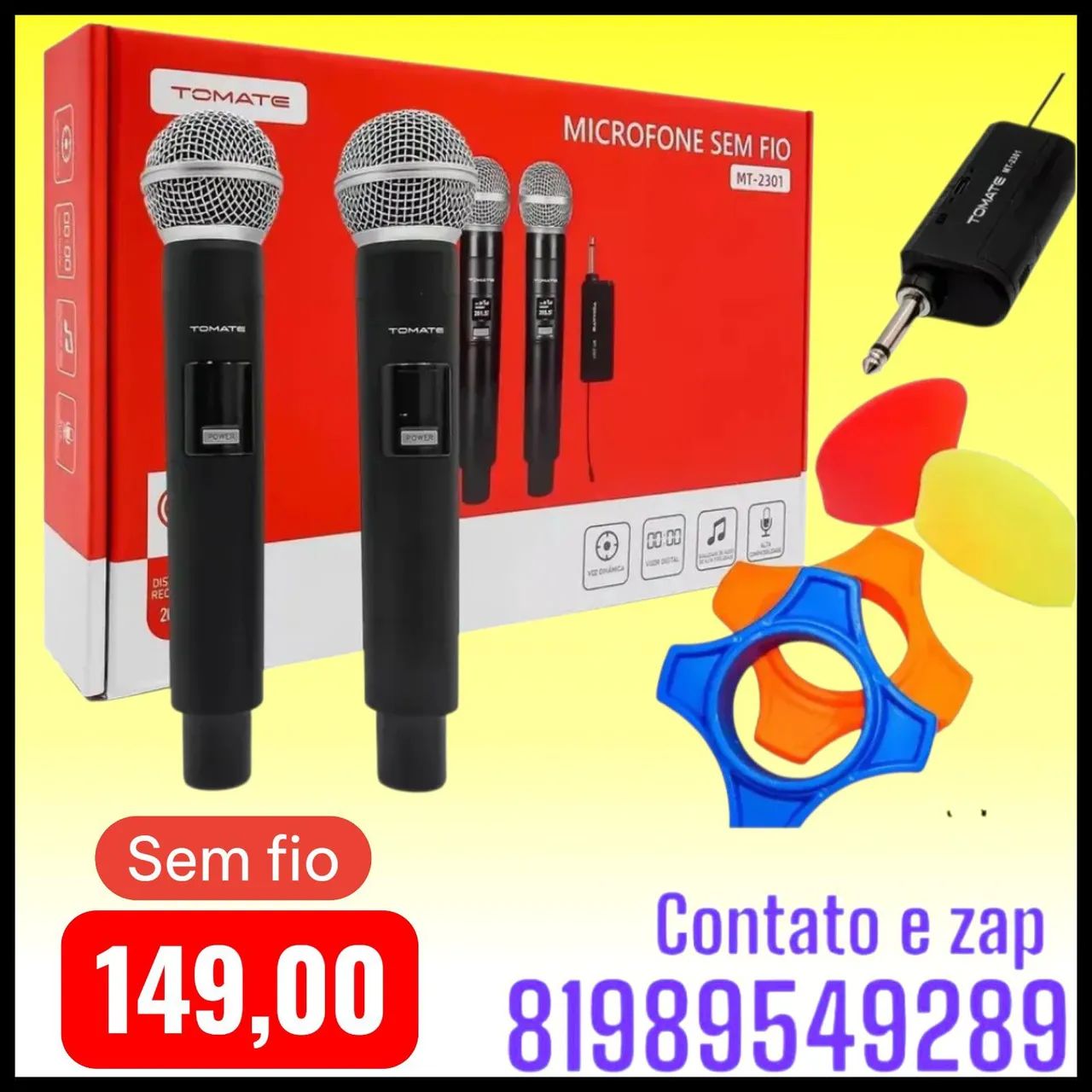 Microfone sem fio 