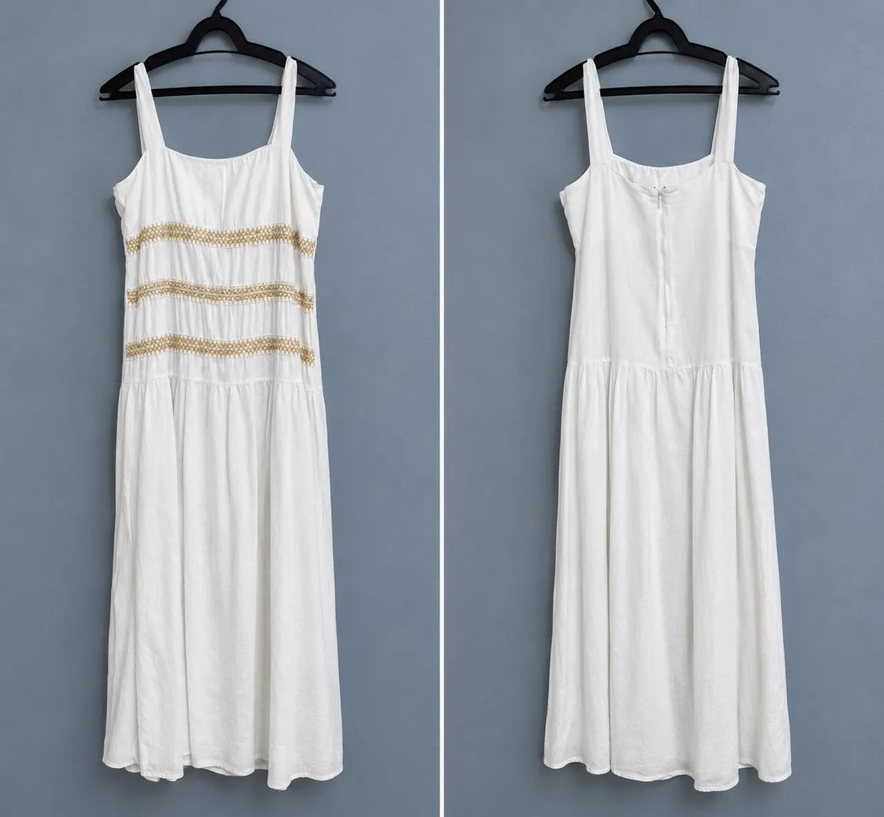Vestido branco de alça 