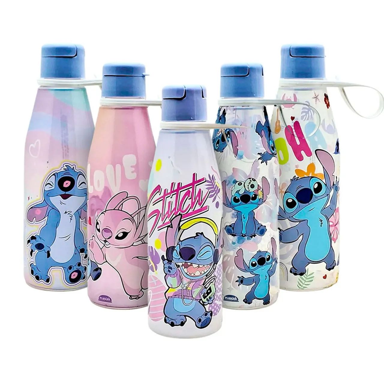  Garrafa abre fácil Princesas, Stitch, Vingadores, 530 ml - Plasútil - Foto 2