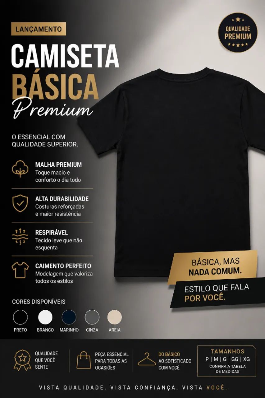 Camisas Básicas Premium 