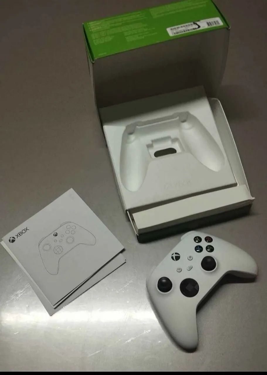 Controle Xbox one Xbox series branco na caixa - Foto 2