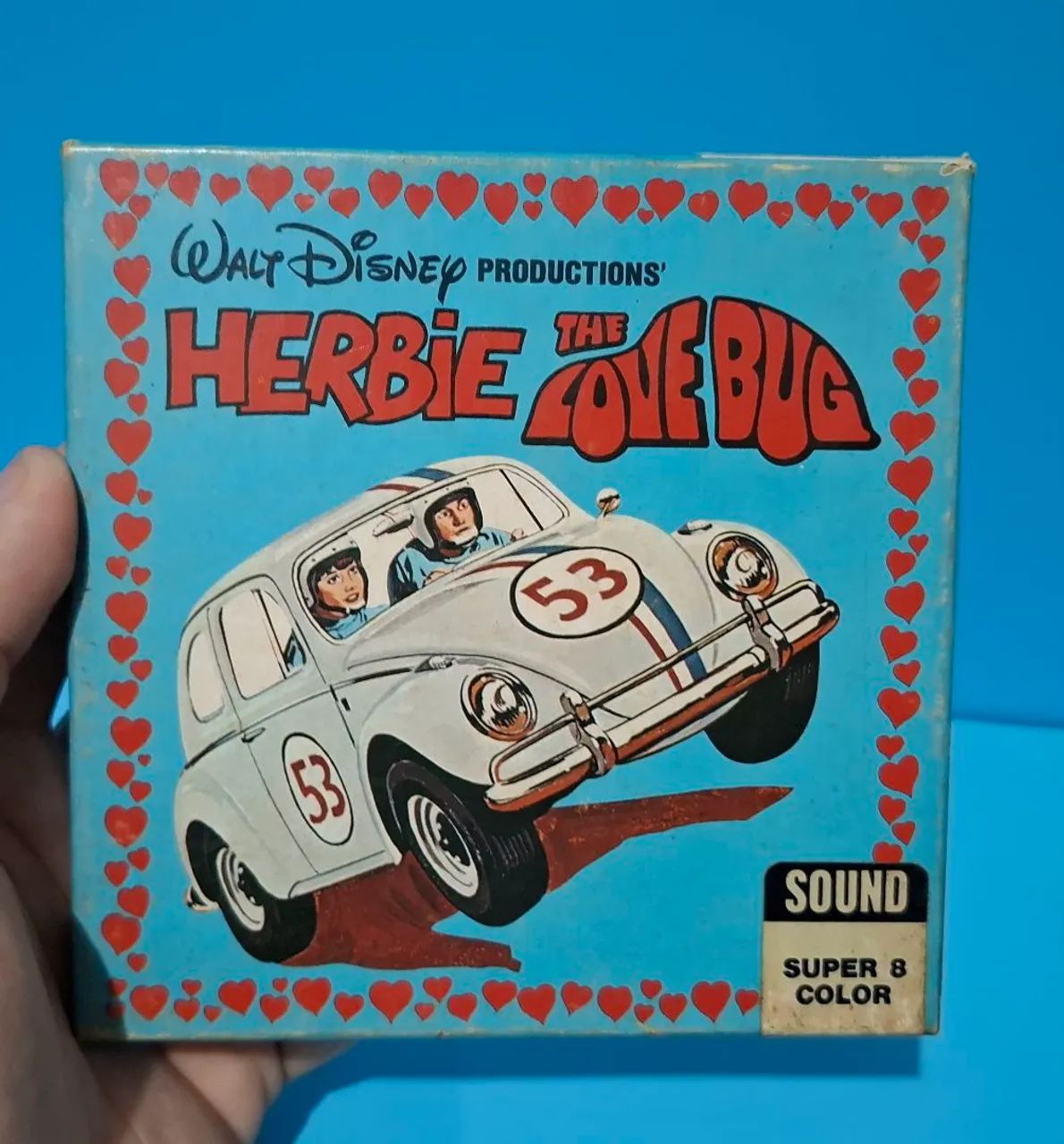 Filme Super 8 Sonoro Original Disney Herbie The Love Bug Color Sound (Leia a Descrição) - Foto 2