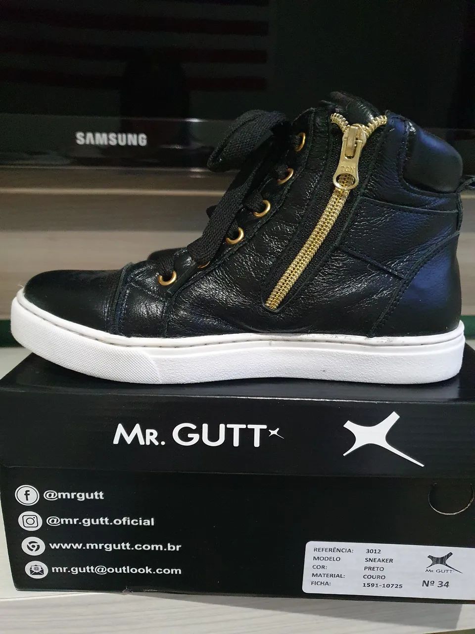 Bota de couro 34/35 - Foto 2