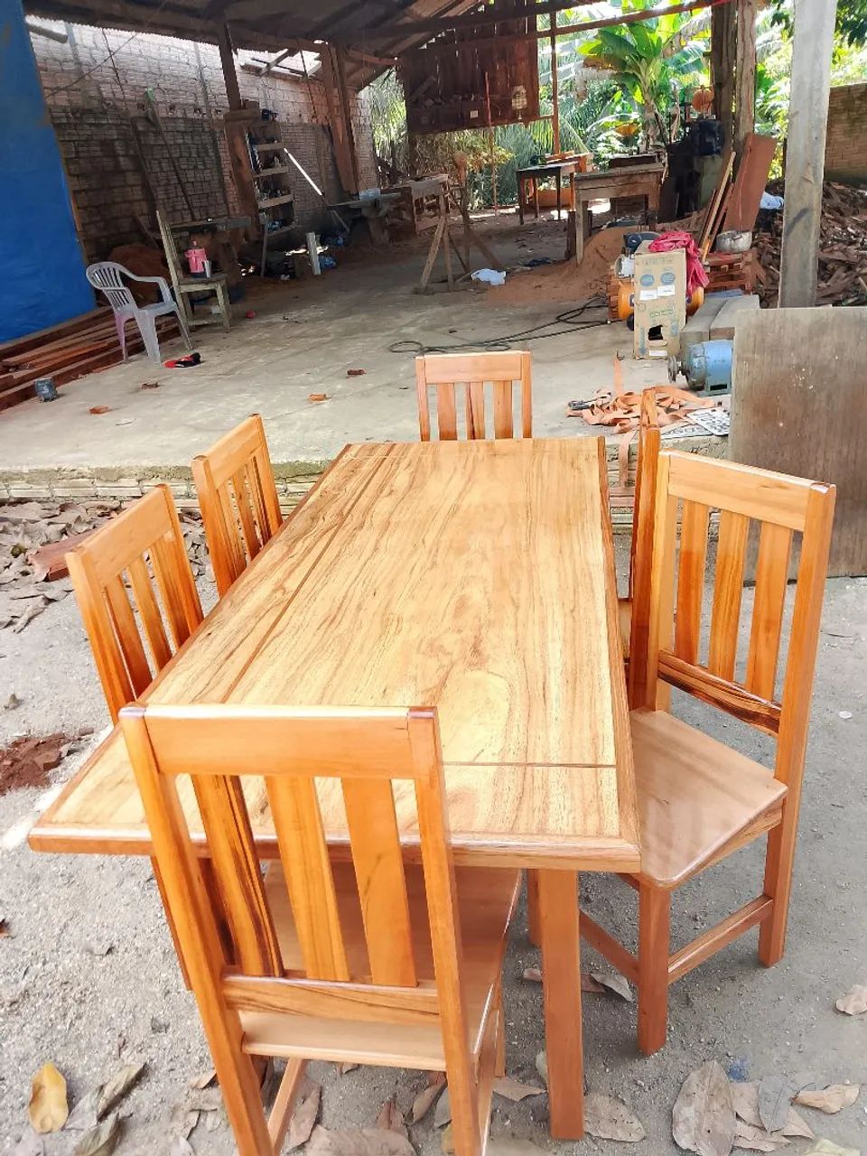 Mesa com 6 cadeiras de muracatiara  - Foto 2