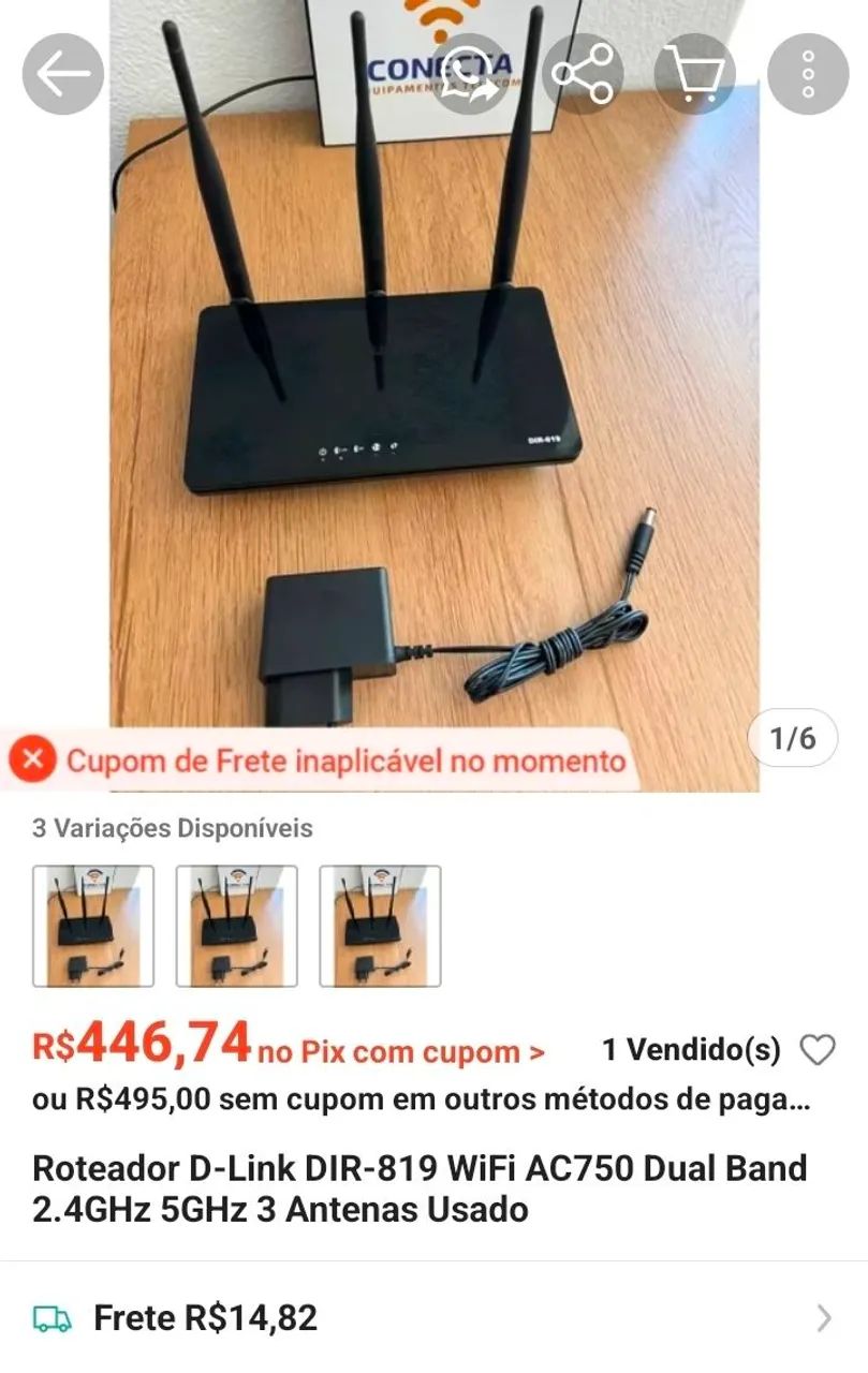 ROTEADOR WIFI D-LINK DIR819