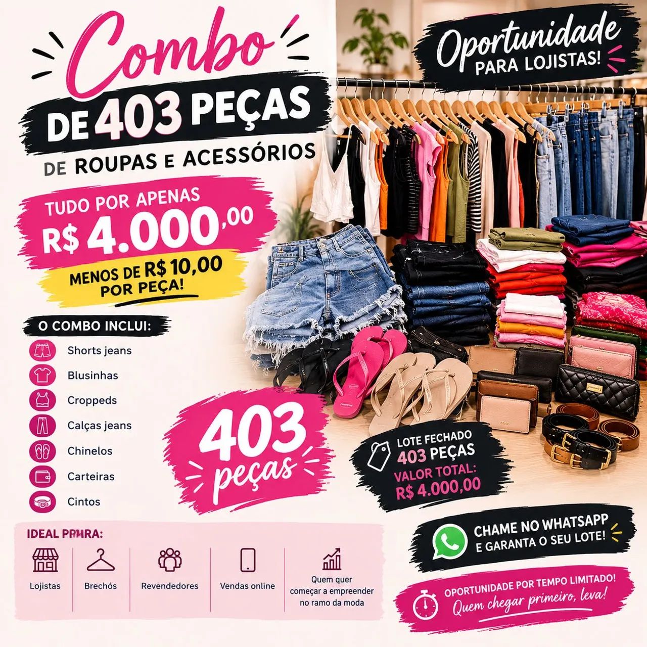 Combo de roupas novas