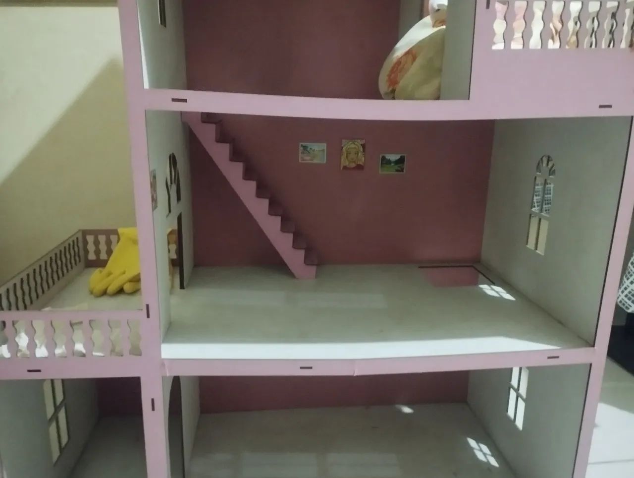 Casa com moveis de boneca MDF - Foto 5