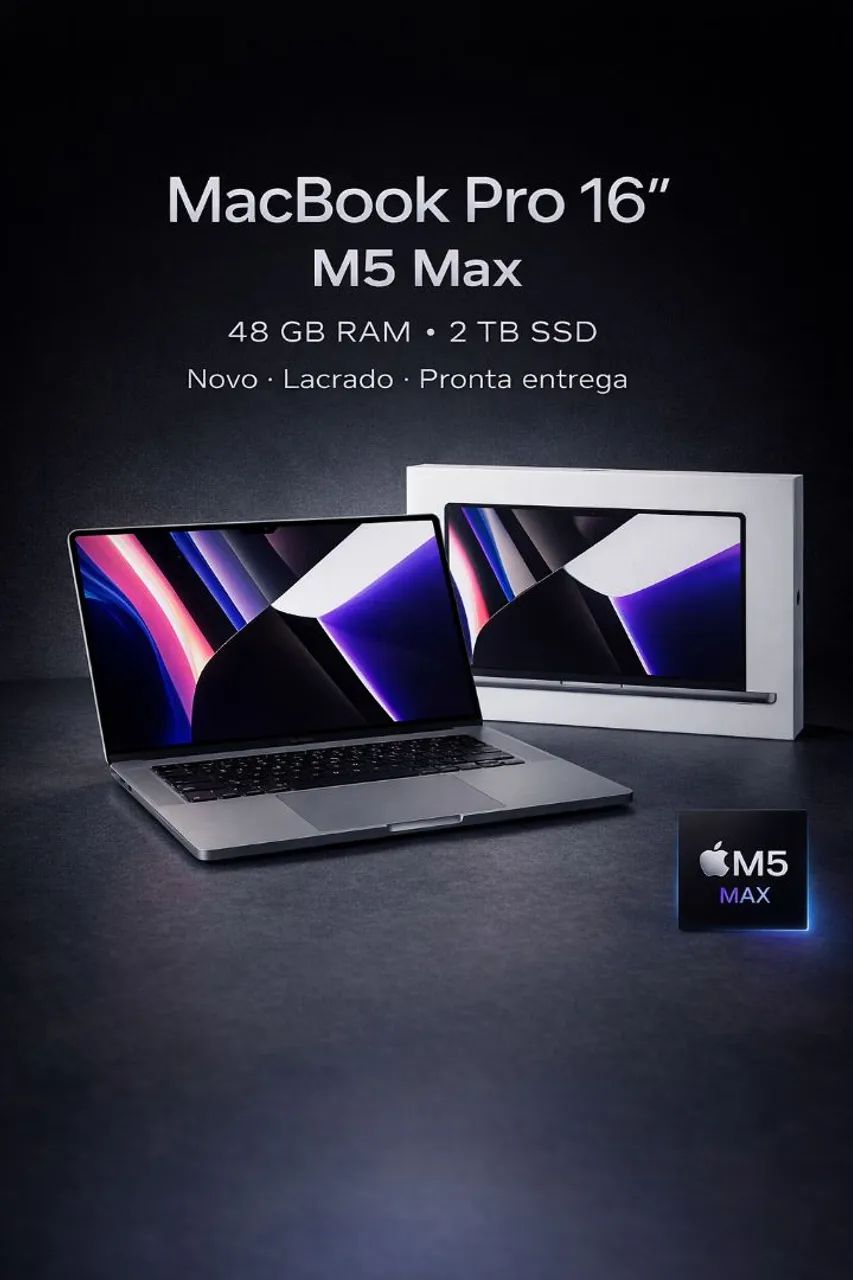 MacBook Pro 16 polegadas com chip M5 Max - Notebooks - Centro