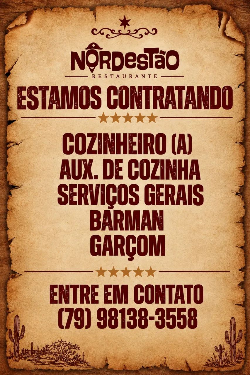 Estamos contratando!