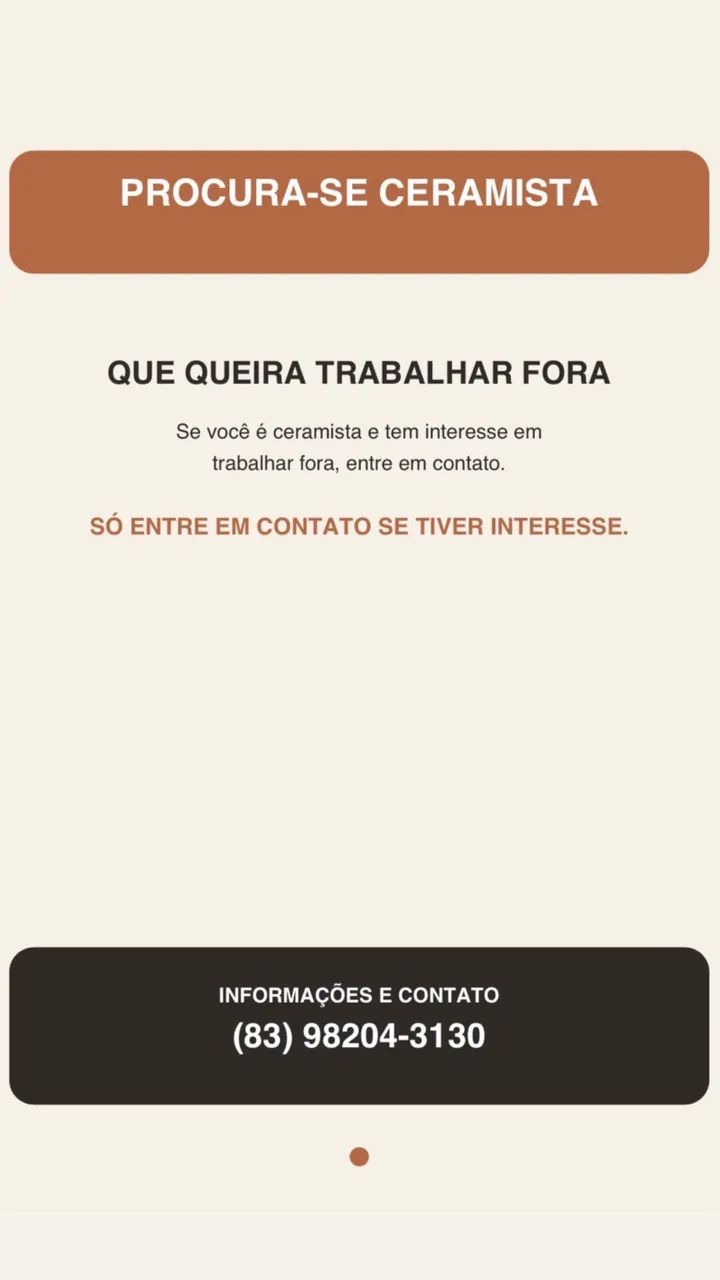 Vaga de emprego 