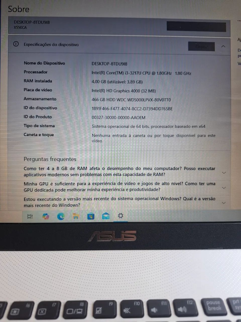 Notebook Asus X550C  - Foto 2