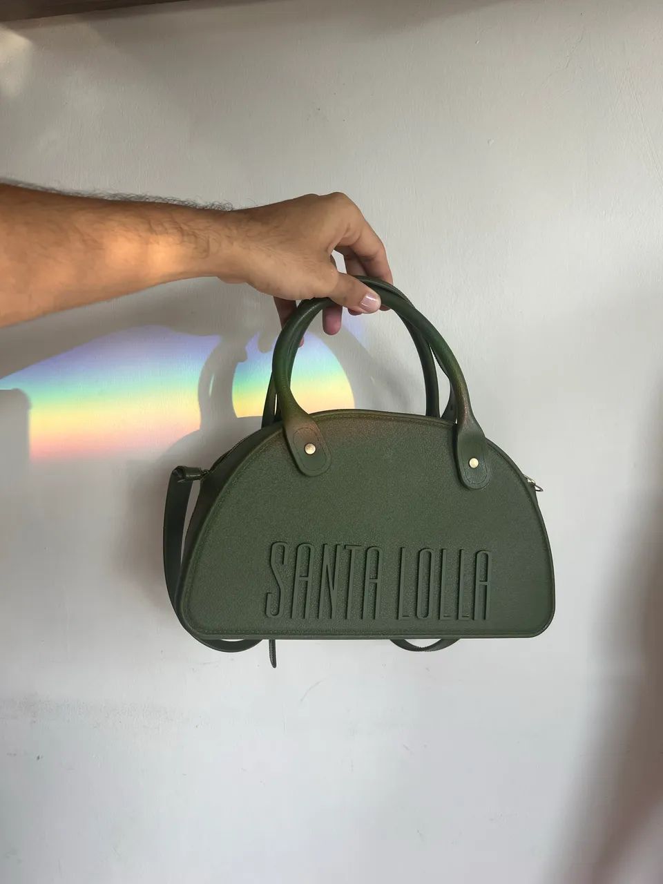 Bolsa Santa lolla verde musgo