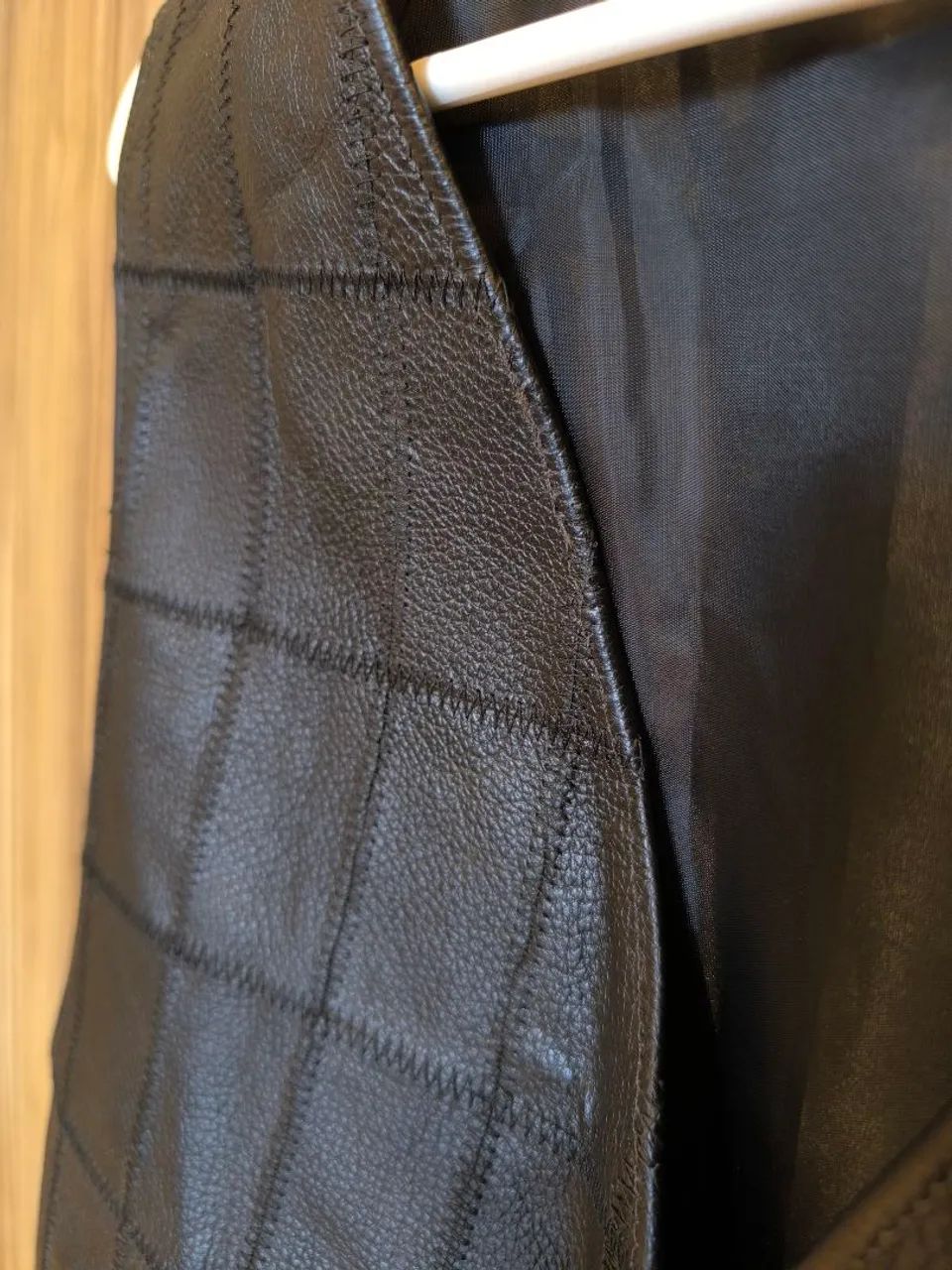 Colete masculino de couro legítimo  - Foto 3