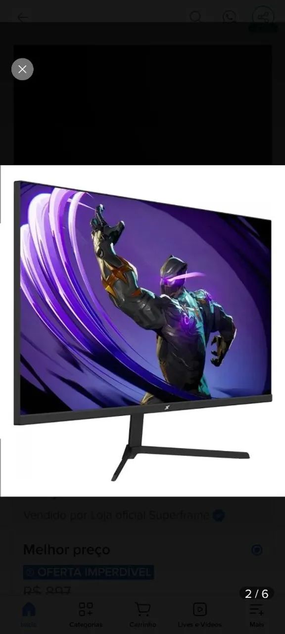 Monitor 240hz 24P SuperFrame - Foto 2