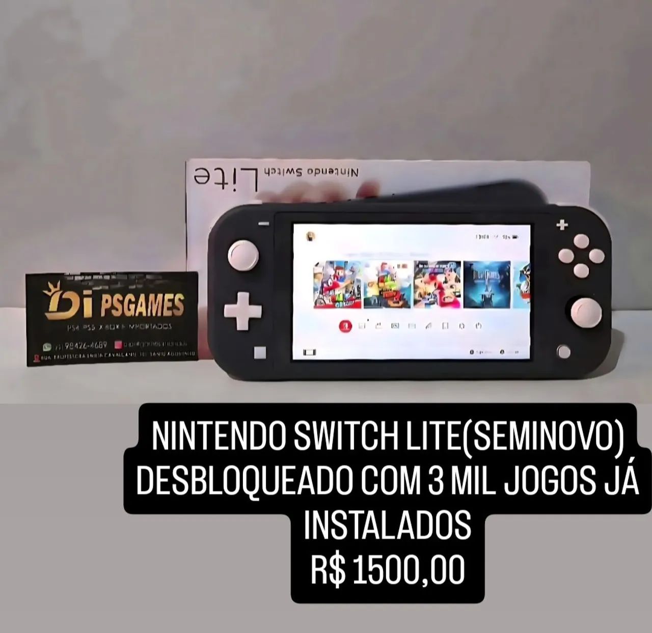 Nintendo Switch Lite Desbloqueado 