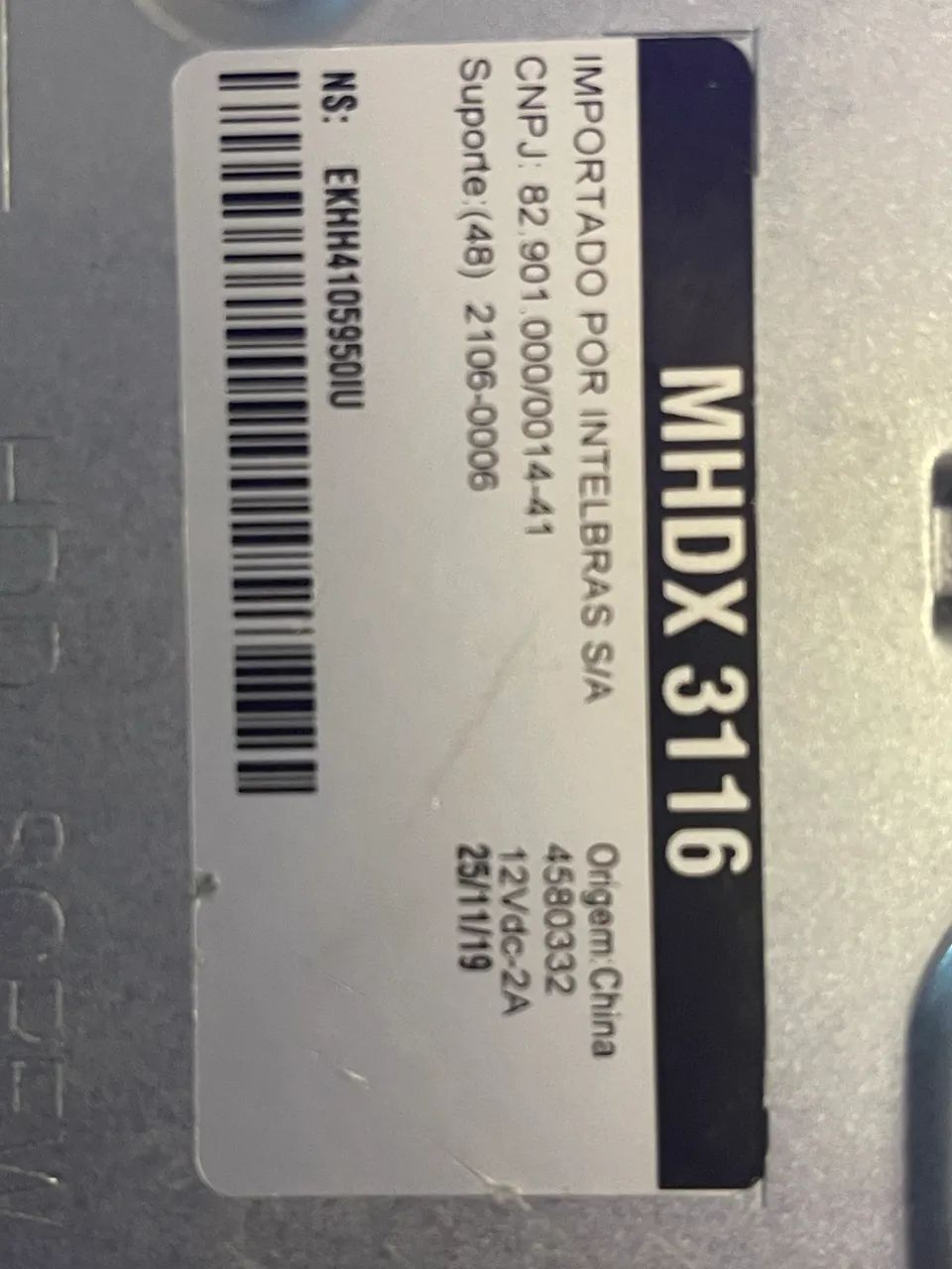 DVR Intelbras 16 canais MHDX 3116