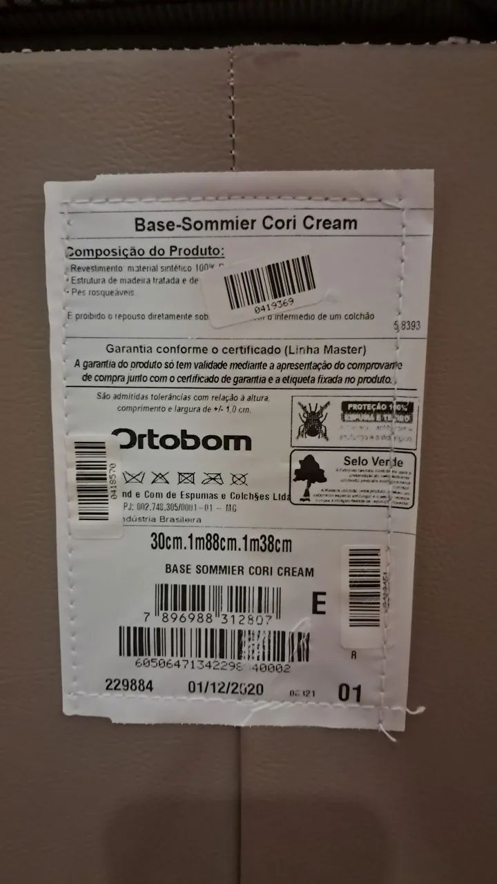 Colchão e Base Casal Ortobom estado de novo - Foto 4