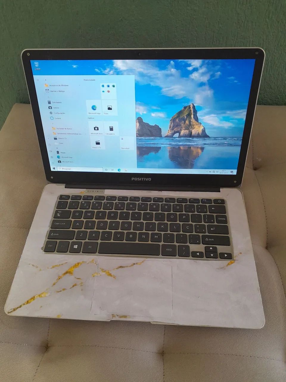 Notebook Positivo q232a, Intel, 2gb memória SSD 32GB armazenamento todo bom - Foto 2