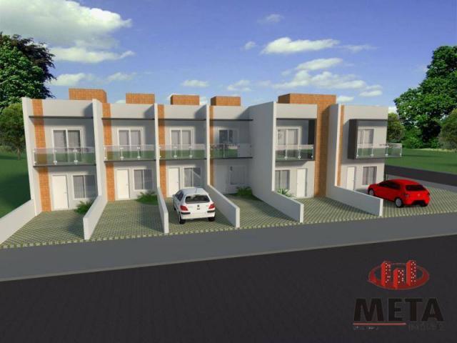 Sobrado com 2 dormitórios à venda, 68 m² por R$ 194.000,00 - Espinheiros - Joinville/SC - Foto 2