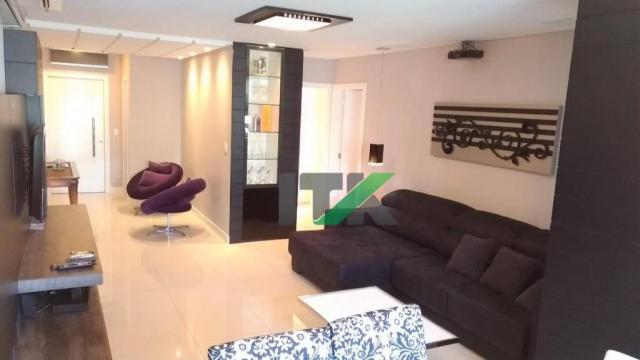 Apartamento 2 suítes, mobiliado, à venda, 105 m² por r$ 890.000 - centro - balneário cambo