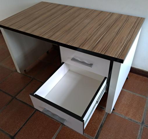 Mesa de Escritório MDF madeirado - Foto 4