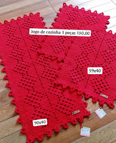 Conjunto tapetes cozinha
