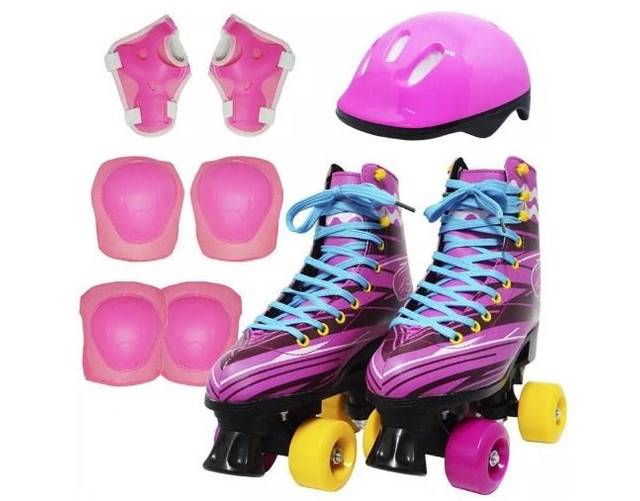 Patins com kit proteção