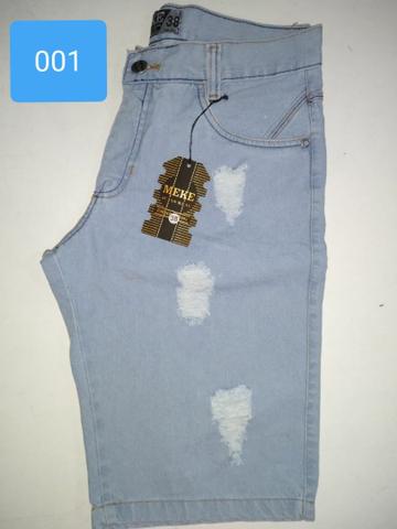 bermuda jeans com lycra masculina