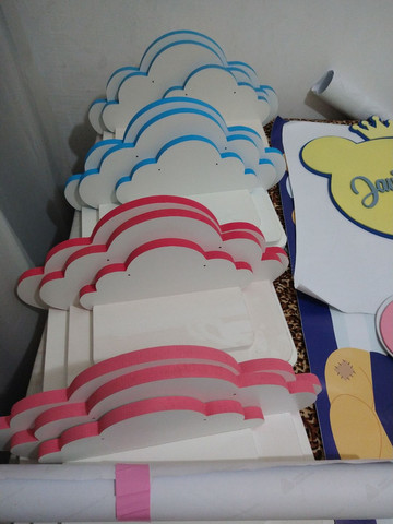 Kit Prateleiras infantil tema nuvem - Foto 4