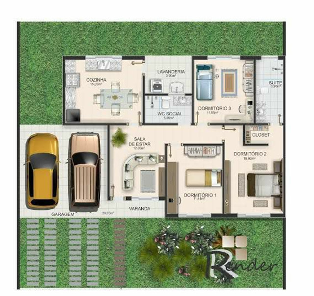 Planta/Desenho de Arquitetura Casa