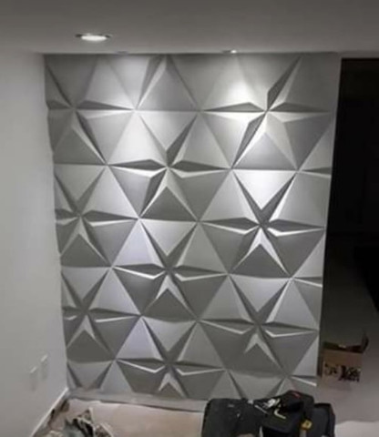 Revestimento em gesso 3d alto relevo renove com requinte - Foto 3