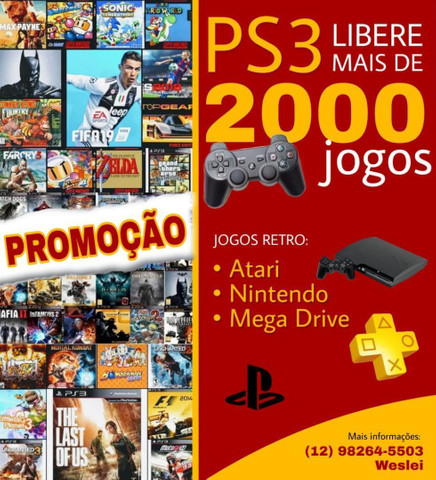 PS3 mais de 2000 jogos