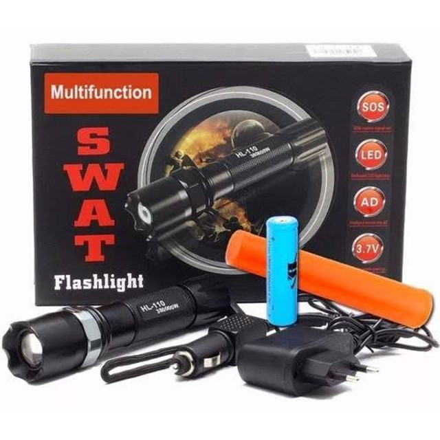 Lanterna militar de led SWAT (nova)