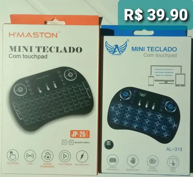 Teclado TV box Novos garantia entregamos Serve em Tv Box, PC, Notebook, Xone