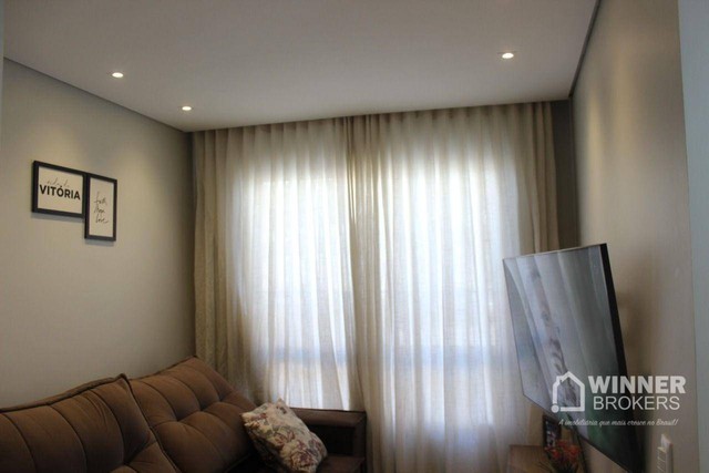 Apartamento com 2 dormitórios para alugar, 49 m² por R$ 1.450,00/mês - Chácara Manella - C