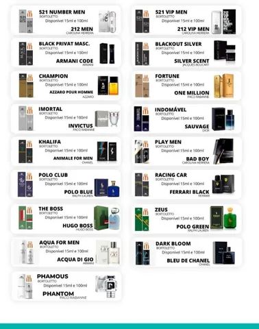 Perfume Original Bortoletto - 15ml e 100ml - Foto 4
