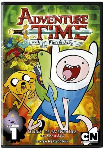 Box DVD Adventure Time Coleção Hora De Aventura Vol 1, 2 E 3