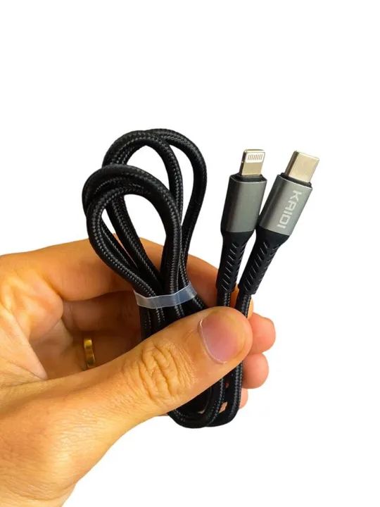 CABO TURBO USB-C PARA LIGHTNING KAIDI 30W - Foto 2
