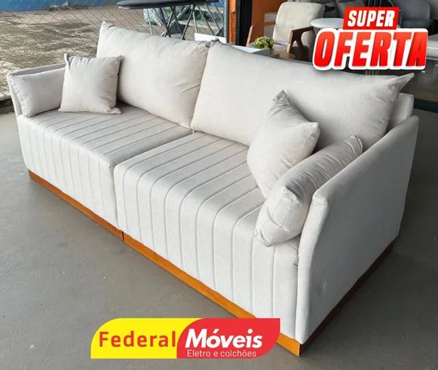 SOFA DE LINHO Reteo SO AQUI NA FEDERAL 2.20 mt Sofás e Poltronas