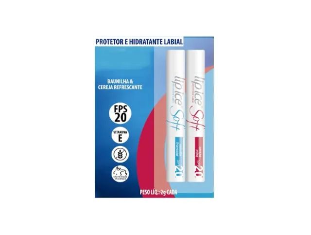 Protetor Labial Soft Baunilha e Cereja FPS20 