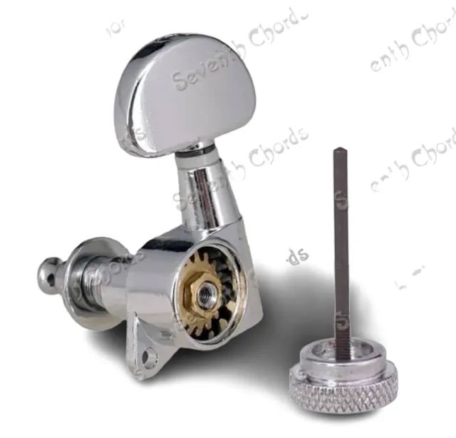 Tarraxa Guitar C/trava 3x3 Crom Resistente Luxuosa Exclusiva - Foto 5