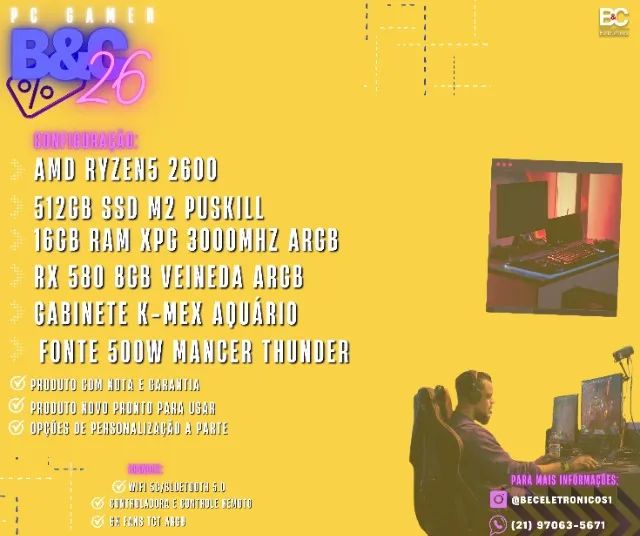 Computador Gamer roda jogos de Ps4 e Ps5 - Foto 2