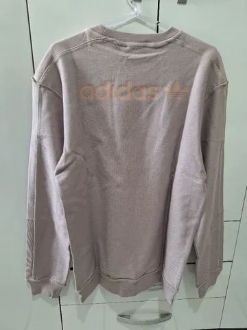 Blusa Moletom Adidas Loopback Crew Tamanho P Original - Foto 2
