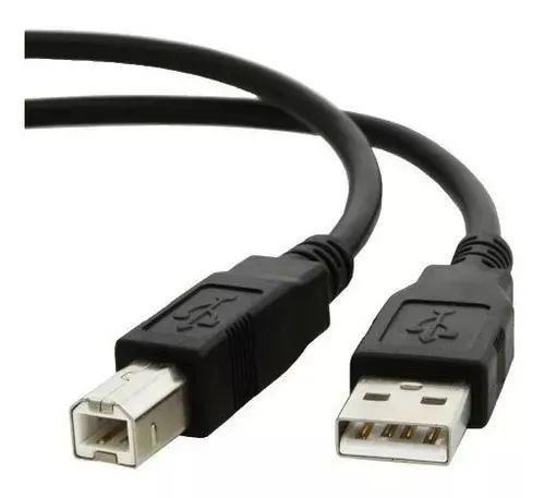 Cabo Usb Para Impressora Universal Padrão Cor Preto