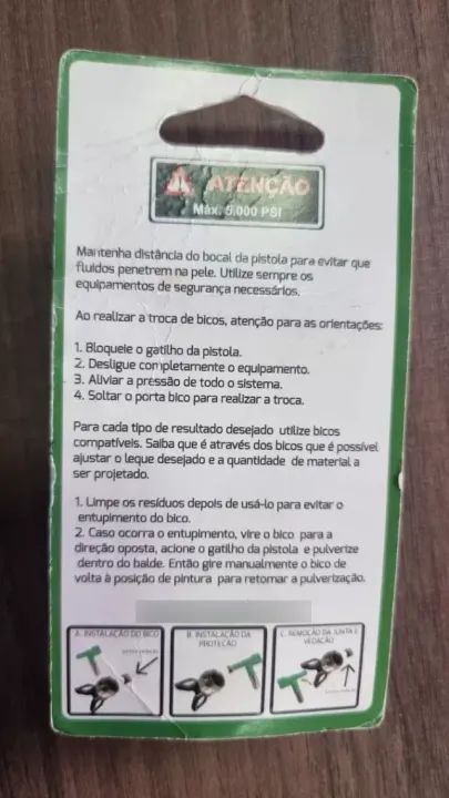 Bico Pintura Airless Nauber Fflp 212 Seminovo (Usado) - Foto 2